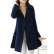 Women's Solid  Coat  Casual  Plus Sizes Long Sleeve Fleece  