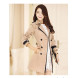 Women's Solid Black / Beige Trench Coat , Casual / Plus Sizes Long Sleeve Cotton / Polyester / Nylon COAT8  