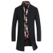 Men's Long Sleeve Long Coat , Tweed / Wool Pure Men's clothing woolen cloth coat to keep warm winter wind coat  