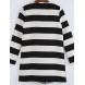 Women's Coat,Color Block Round Neck Long Sleeve Fall Black Wool / Others Thick  