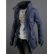 Men's Long Sleeve Long Trench coat , Cotton / Acrylic / Nylon Pure k056  