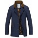 Men's Long Sleeve Long Trench coat , Cotton Pure Plus Size  