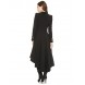 Women's Work Simple Coat,Solid V Neck Long Sleeve Winter Black Acrylic / Polyester Thick  