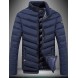 Men's Regular Padded Coat,Spandex Solid Long Sleeve  