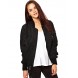 Women's Fashion Solid Simple Jacket Coat , Vintage / Casual Stand Long Sleeve  